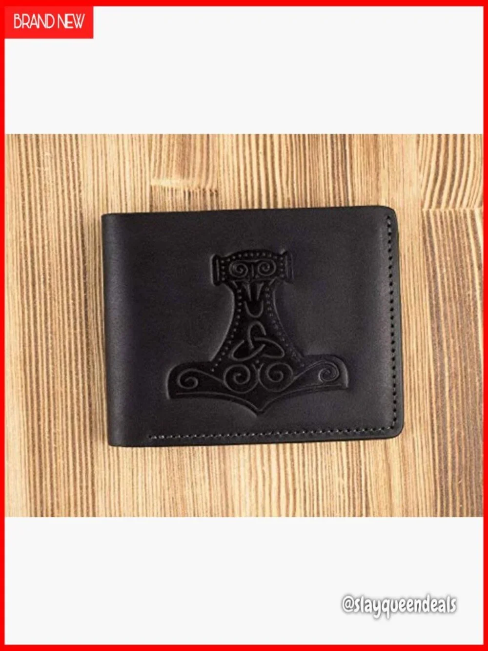Genuine Leather Bifold Wallet with RFID Blocking and 6 Card Slots